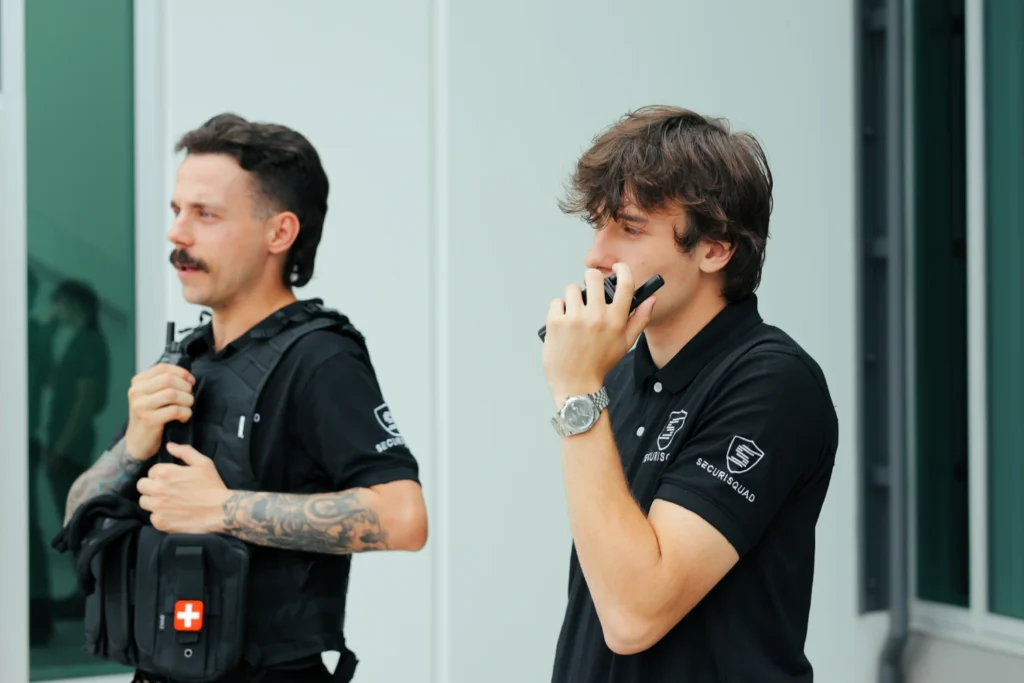 Securisquad security team demonstrating the company's community-focused mission