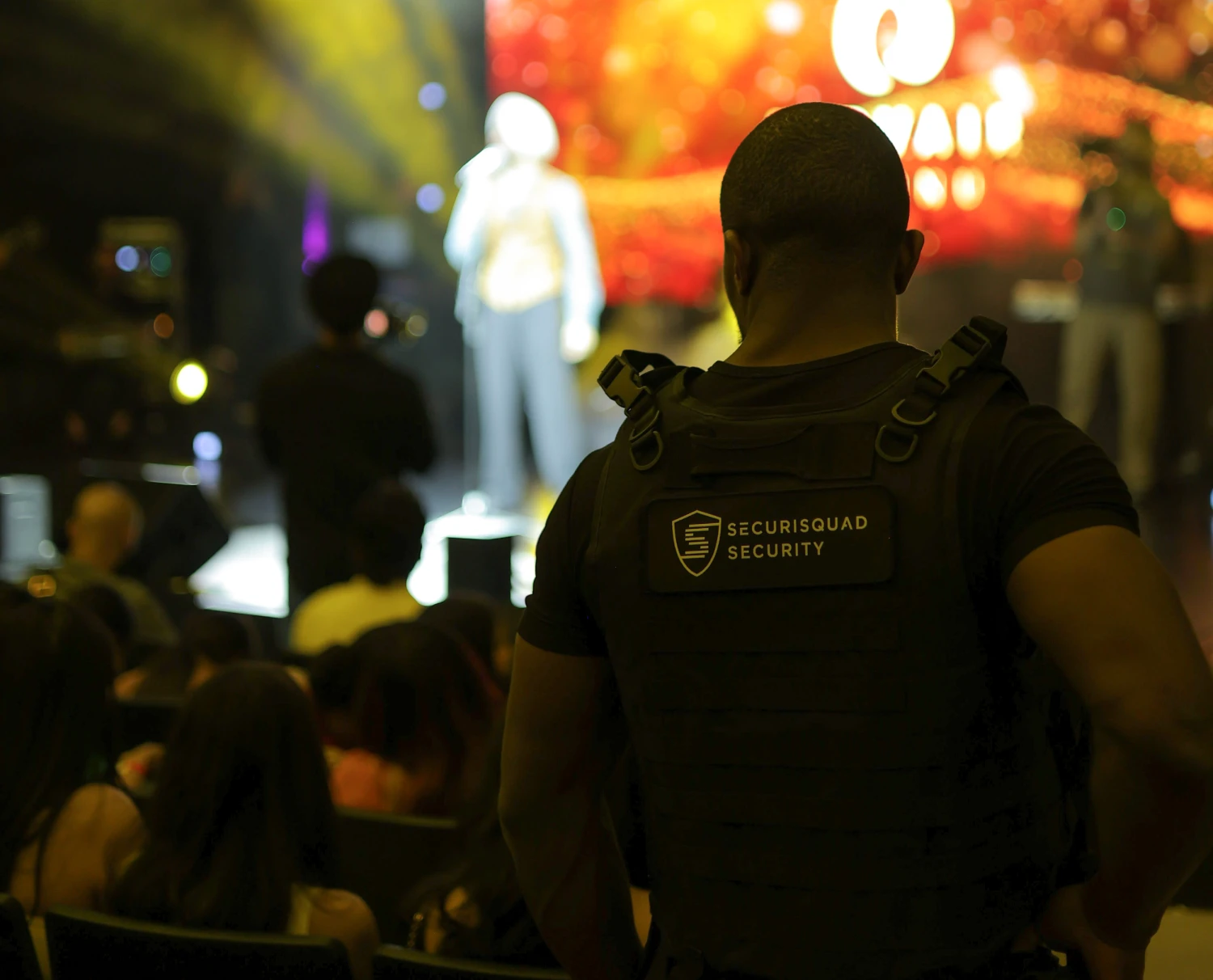 Securisquad event security guards managing crowd control at a corporate event